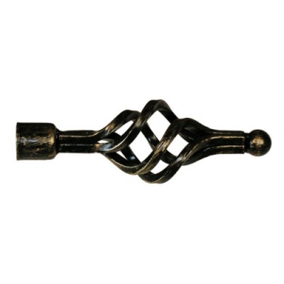 Bastone estensibile per tenda zagabria da cm. 120 a 210 nero/oro